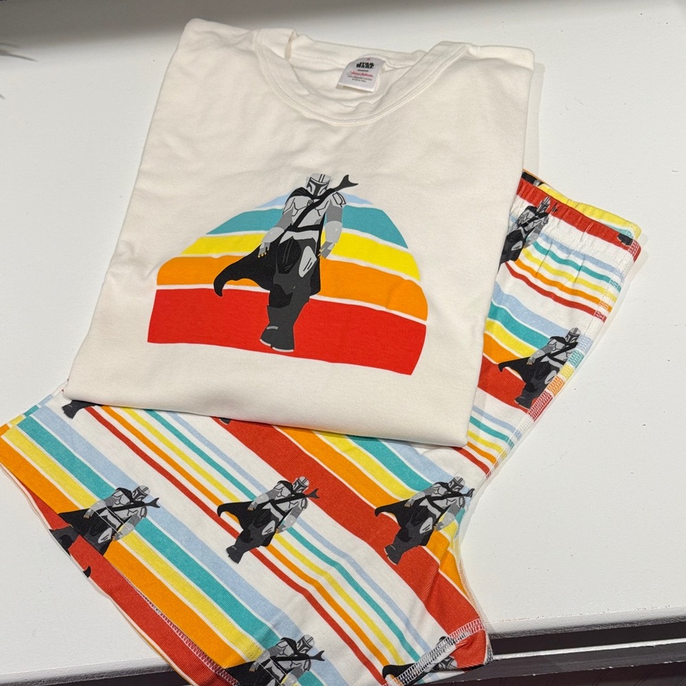 NWT Teen/Mens Hanna Andersson Short John 2-pc PJs with Mandalorian Graphic
